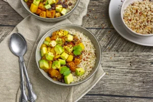 Spiced Butternut Bean Roast with Creamy Avocado