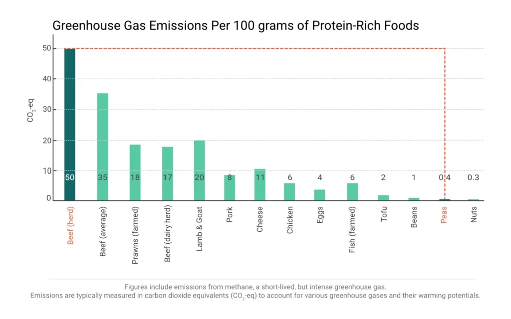 Greenhouse Gas Emission Protein Sources