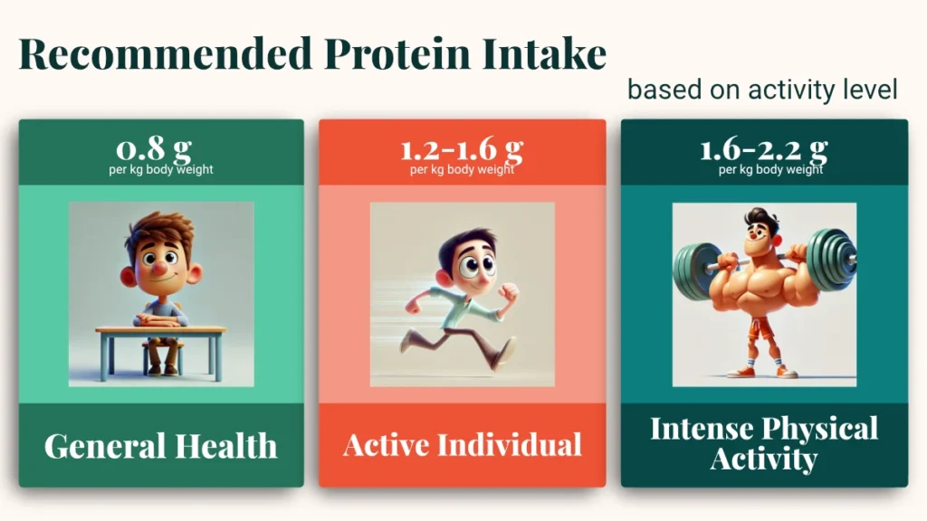 protein intake based on activity level